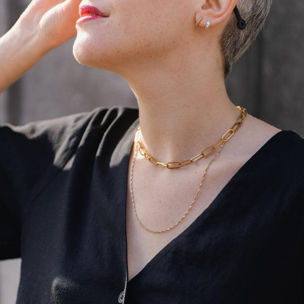 Flawed Louise Necklace - Gold