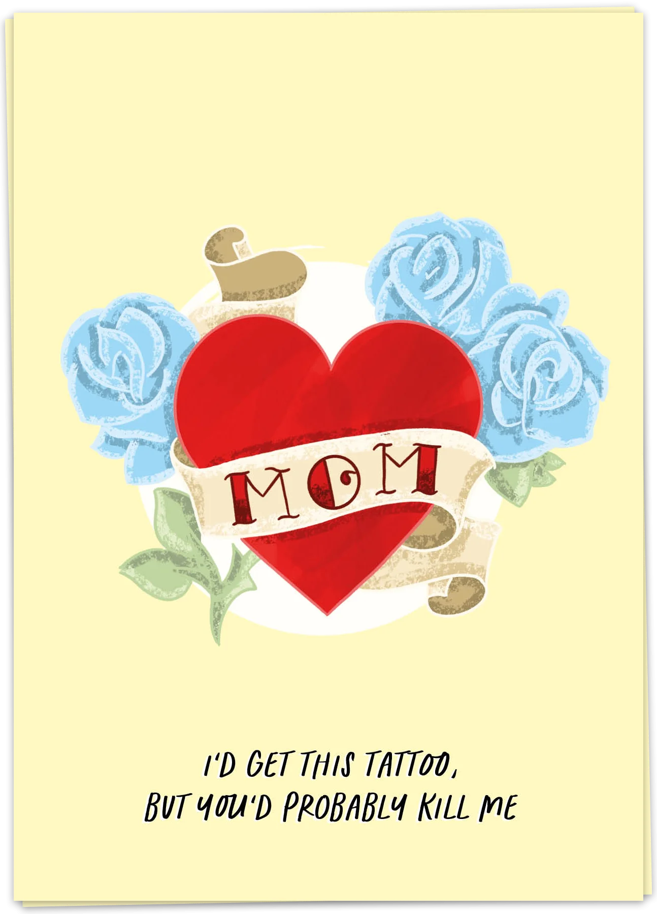 Kaart Blanche Mom -  Mom Tattoo Kill