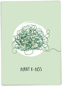 Kaart Blanche Christmas & New Year - Merry X-mess