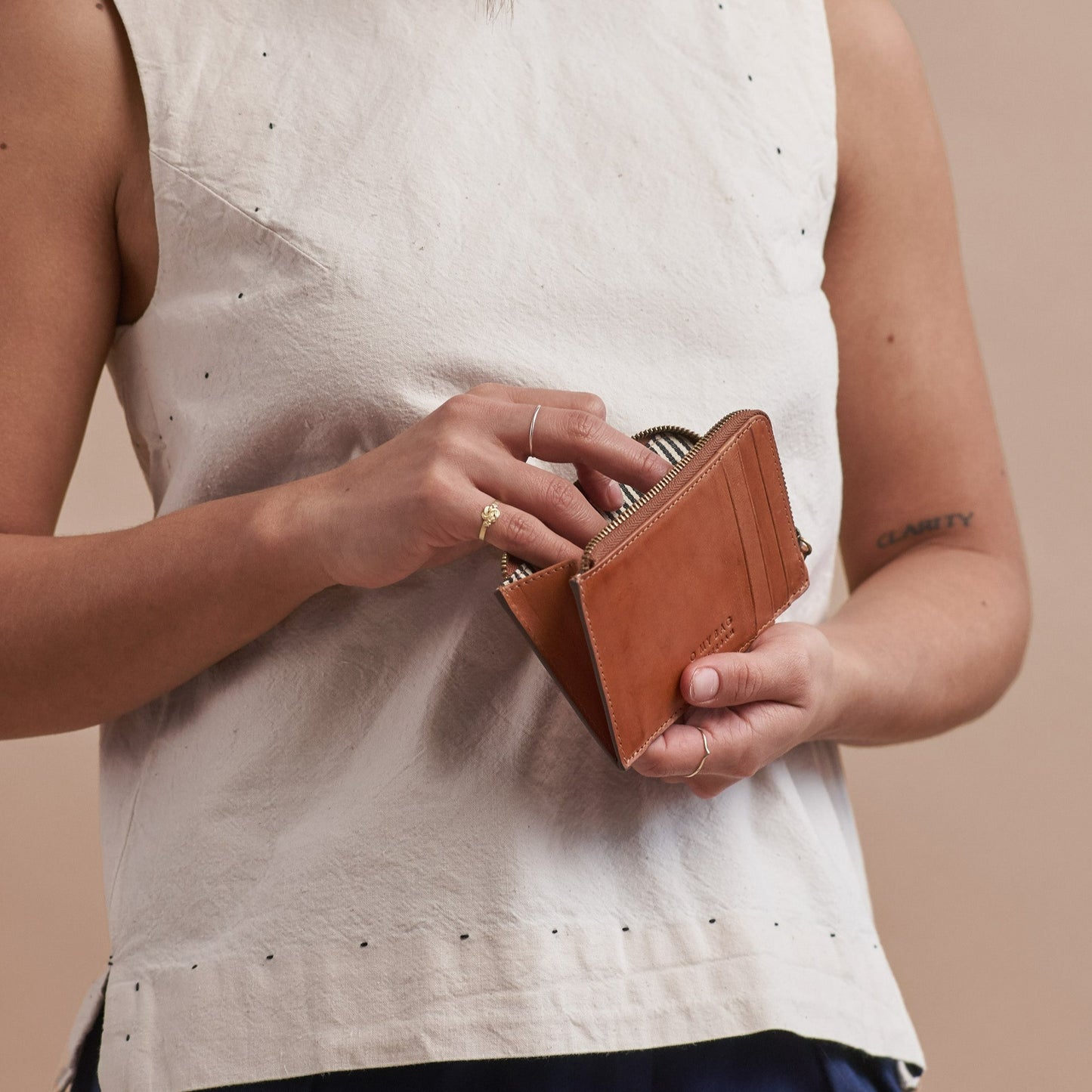 O My Bag Lola Coin Purse - Cognac