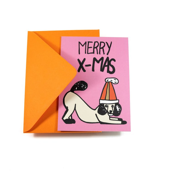 Sarah Corynen Greeting Card - Merry X-mas