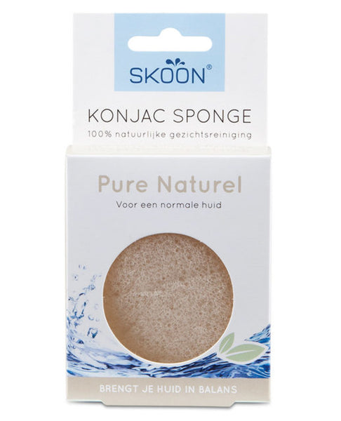 Skoon Konjac Sponge - Pure Natural