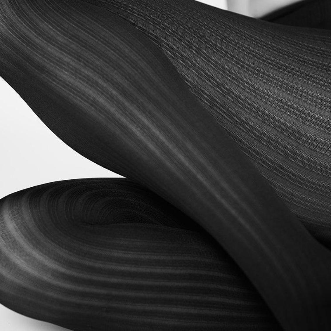 Alma Rib Tights Black 70 Denier