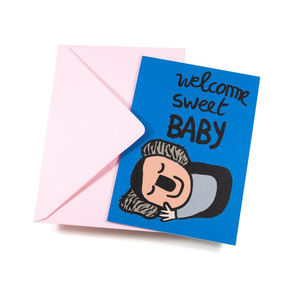 Sarah Corynen Greeting Card - Welcome Sweet Baby