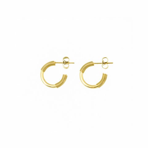 Bandhu Spiral Earrings - Gold