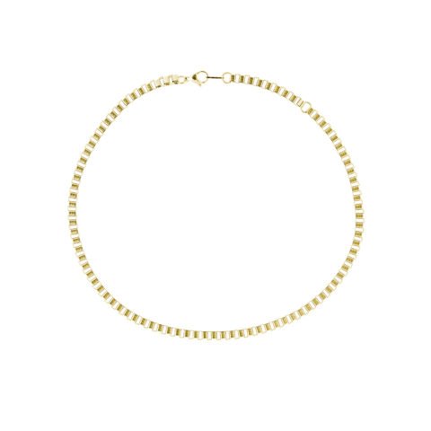 Bandhu Box Chain Necklace - Gold