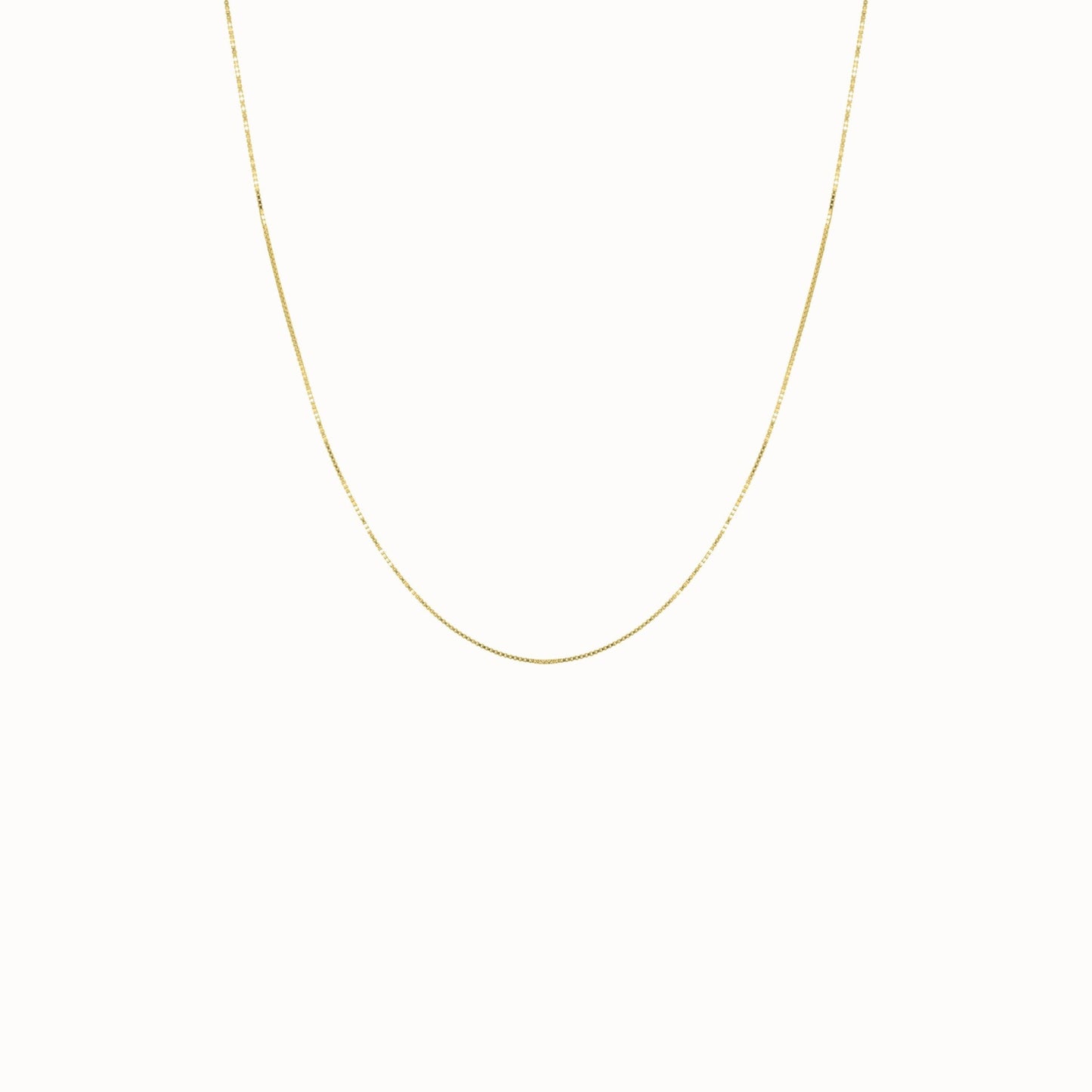 Box Necklace - Gold