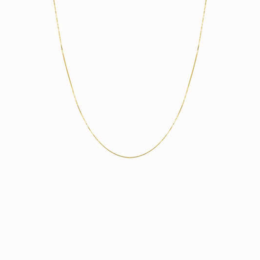 Box Necklace - Gold