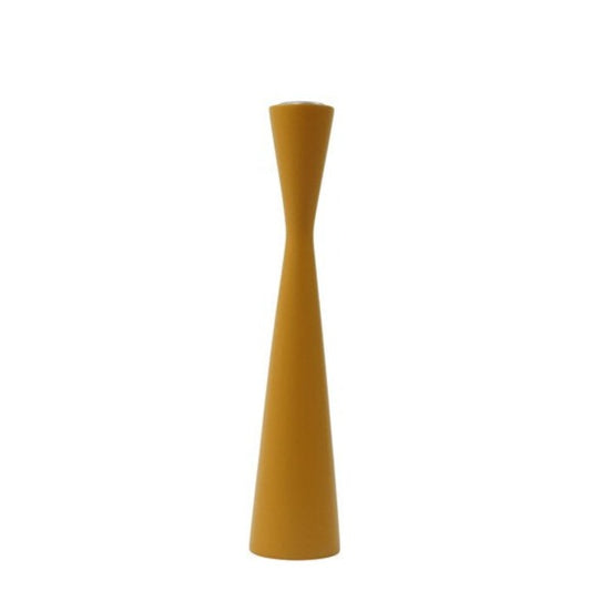 Kinta Candle Holder Wood Sandglass - Pumpkin