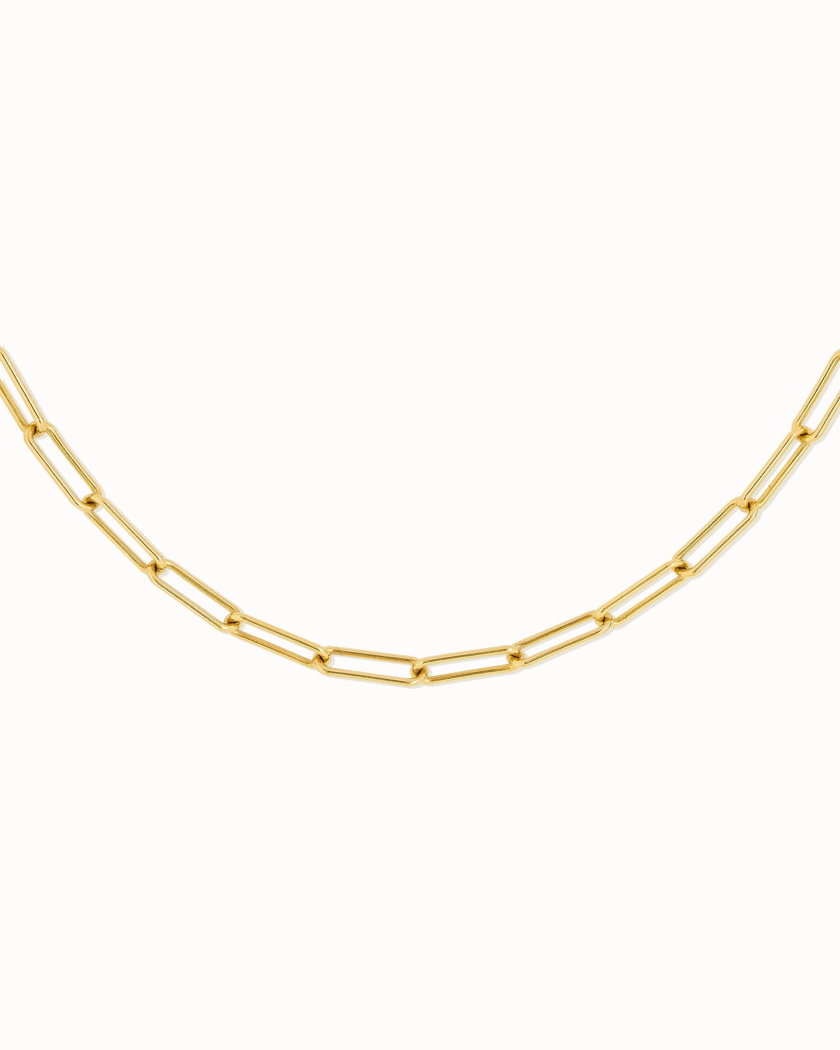 Flawed Square Chain Necklace - Gold