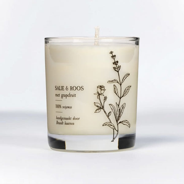 Brandt Summer Candle Sage & Rose with grapefruit