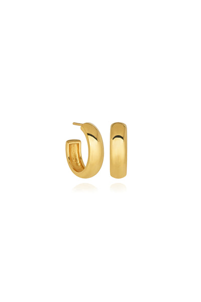 T.I.T.S. Plain Hoop Small Earring - Gold