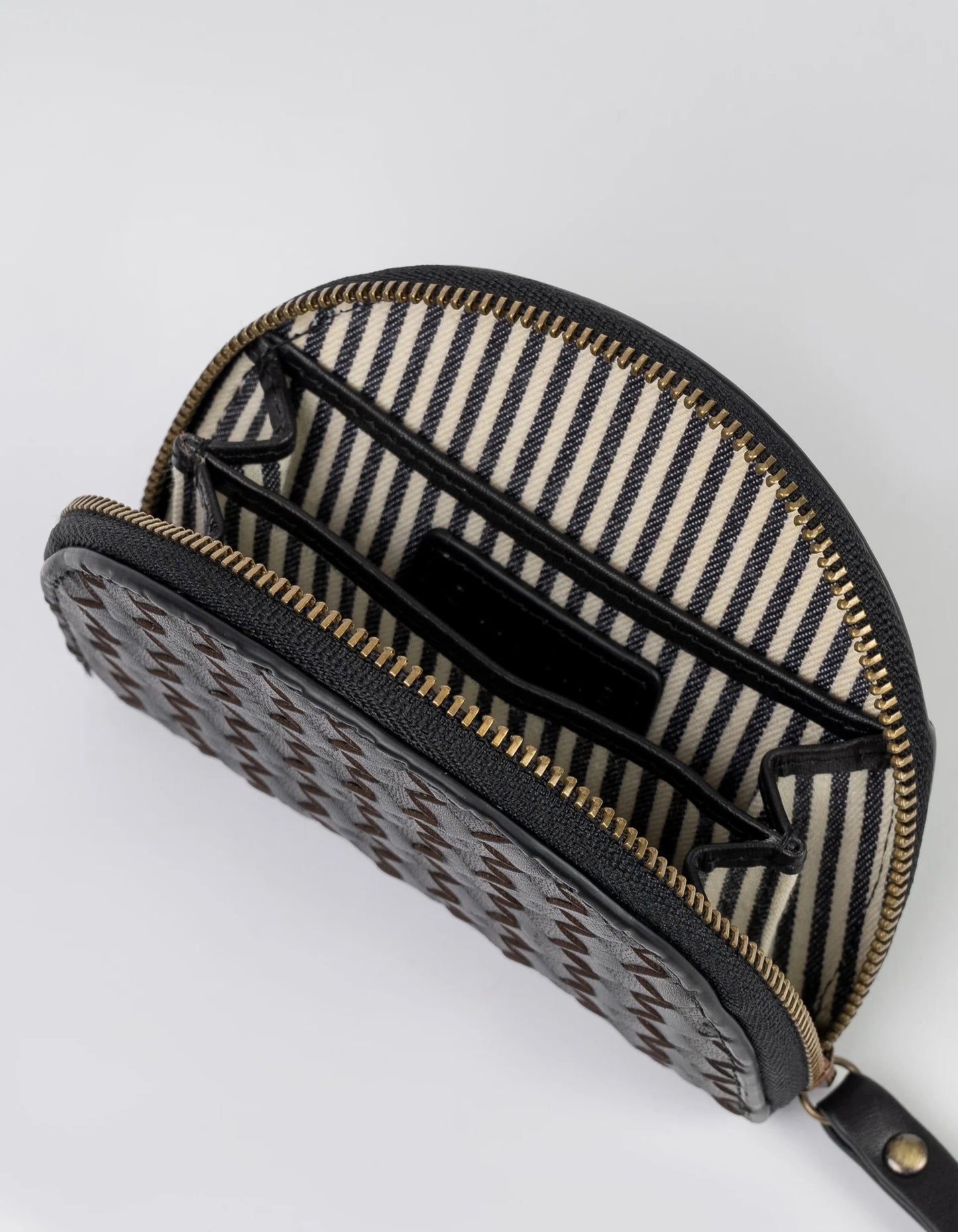 O My Bag Laura's Coin Purse - Black Classic Woven
