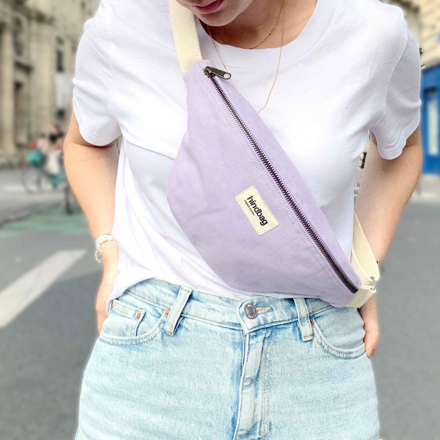 Hindbag Olivia Banana bag - Lilac