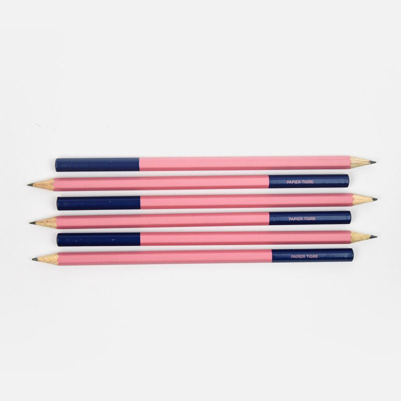 Papier Tigre Pencil - Pink/Navy