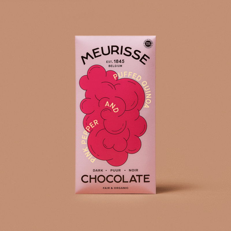 Meurisse Chocolate - Puffed Quinoa & Pink Pepper