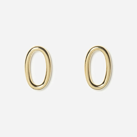 Solo Medium Earrings - Gold